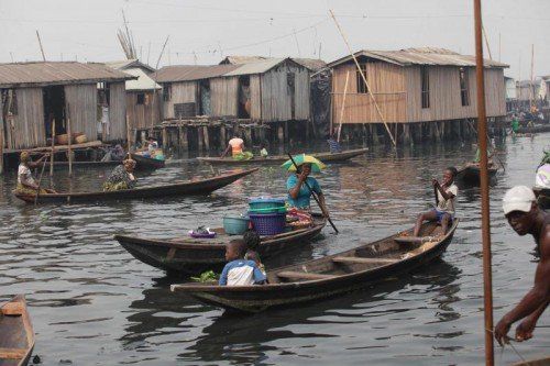 Die Bewohner von Makoko sollen vertrieben werden. Der Slum liegt in attraktiver Lage. Foto: Reuters
