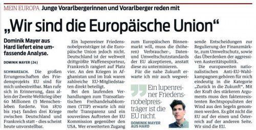 Die VN berichteten am 15. Mai 2014.