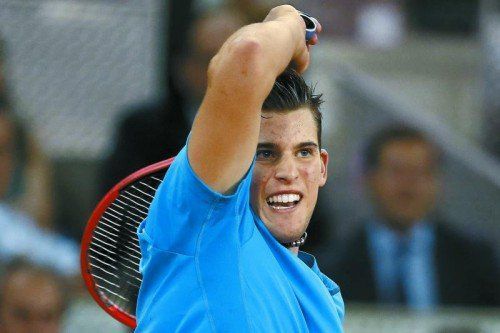 Dominic Thiem hatte in Nizza hart zu kämpfen. Foto: ap