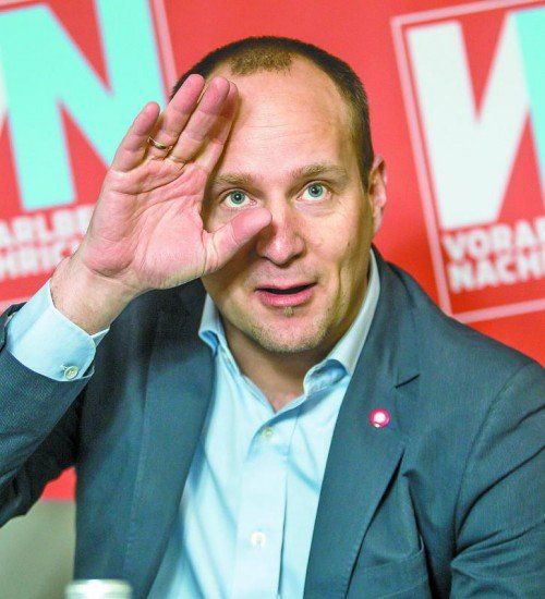 EU-Wahl-Ziel: „Wir wollen uns gegenüber der Nationalratswahl auf zehn Prozent verdoppeln“, sagt NEOS-Chef Matthias Strolz. Foto: VN/Steurer
