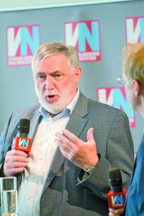 Franz Fischler vergangene Woche bei den VN: Sieht seine Skepsis gegenüber dem Freihandelsabkommen bestätigt. Foto: VN/Steurer