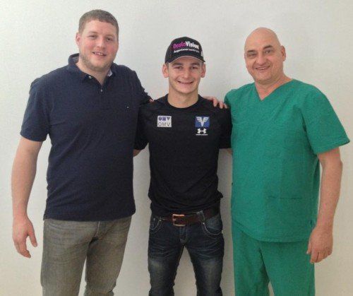 Gehen künftig gemeinsame Wege (v. l.): Geschäftsführer Florian Schneider, Patrick Streitler und Laserchirurg Adrian Arbunescu-Pecher. Privat