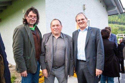 Harald Gfader, Richard Bösch und Landesrat Harald Sonderegger.