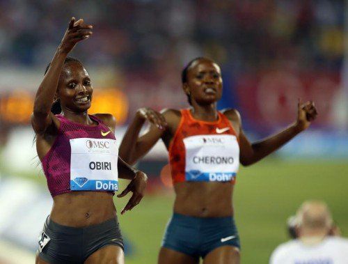 Hellen Obiri war über 3000 m einsame Klasse. Foto: ap