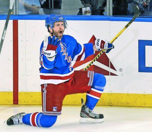 Jubel nach dem Entscheidungstor: Martin St. Louis. Foto: ap