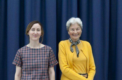 Künstlerin Maria Eichhorn mit der Vorarlberger Umweltaktivistin Hildegard Breiner. Foto: KUB/Hinz