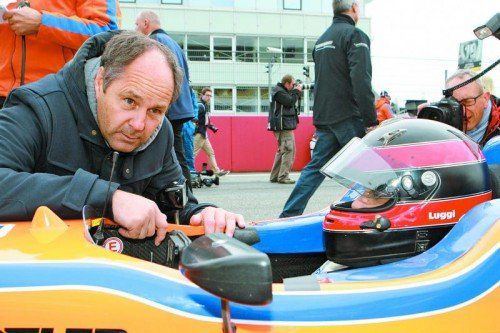 Onkel Gerhard Berger, der ehemalige Formel-1-Pilot, kann zufrieden sein mit seinem Schützling Lukas Auer. Foto: Manfred Noger