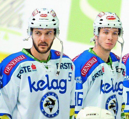 Scott Hotham (l.) und Marco Pewal sind die ersten Neuverpflichtungen im Kader des Dornbirner EC. Foto: gepa
