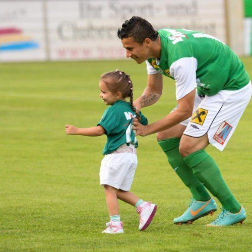Thiago mit seiner nunmehr vierjährigen Tochter Alicia Maria. Foto: gepa