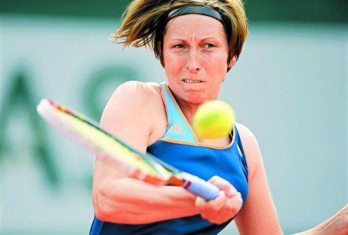 Yvonne Meusburger meisterte nach 2:33 Stunden Spielzeit die erste Hürde bei den French Open in Paris. Foto: reuters