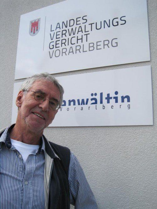Fidelis Josef Staggl: zufrieden trotz Geldbuße.  Foto: VN/Sohm  
