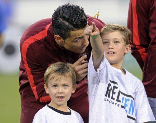 Cristiano Ronaldo fasziniert die Fans, auch die Jüngsten. Foto: ap