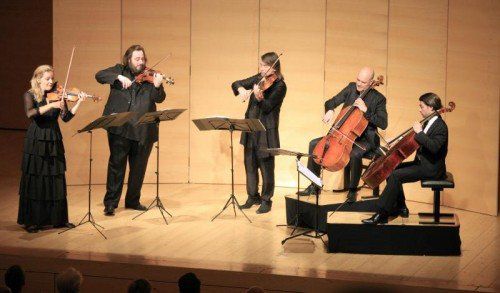 Das Artemis Quartett mit Gautier Capuçon. Foto: Schubertiade