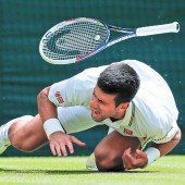 Schrecksekunde für Djokovic