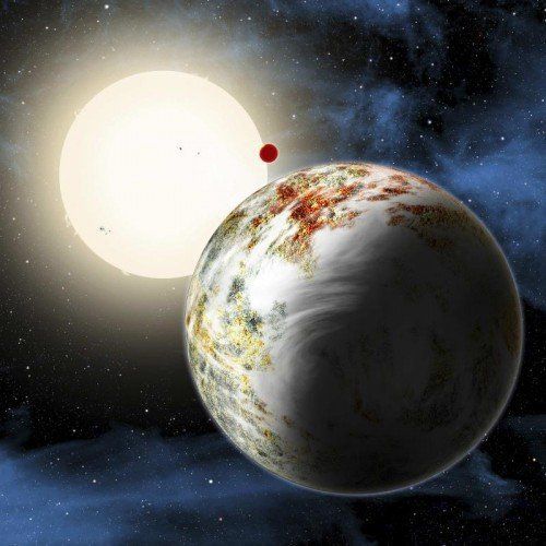 Die neu entdeckte „Mega-Erde“ umkreist zusammen mit einer sogenannten „Lava-Welt“ einen sonnenähnlichen Stern. Foto: Handout, Reuters