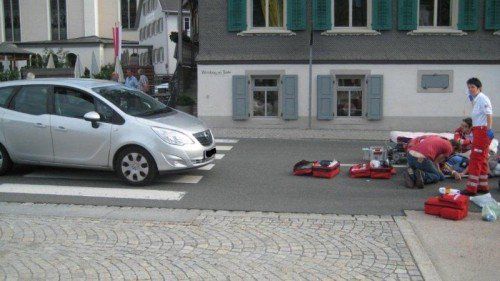 Die 57-jährige Fußgängerin wurde schwer verletzt.  Foto: LPD