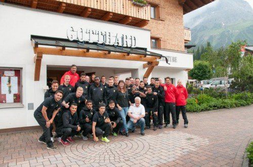 Die Austrianer waren während ihres Trainingslagers im Hotel Gotthard in Lech gut aufgehoben. Foto: privat
