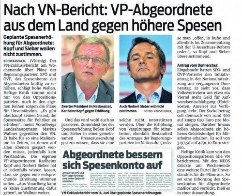 Die VN berichteten am 16. Juni.