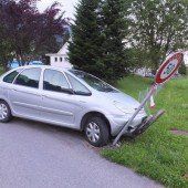 Sachbeschädigung bei Flucht vor der Polizei