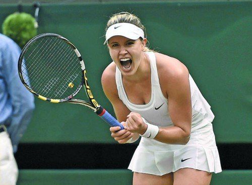 Eugenie Bouchard steht als erste Kanadierin in einem Wimbledon-Viertelfinale. Foto: reuters
