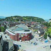 Montforthaus-Bau auf der Zielgeraden