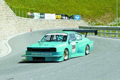 Gab beim Bergrennslalom von Damüls den Ton an: Patrik Nickel mit seinem Opel Kadett. Foto: rrcv
