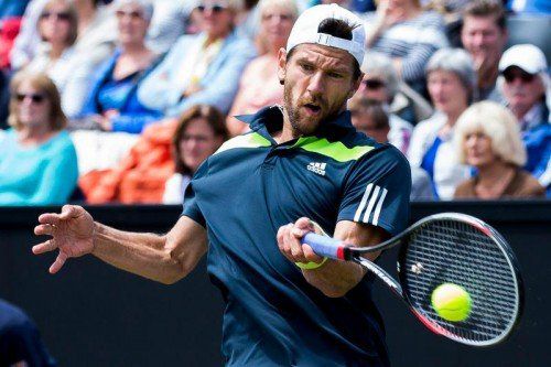 Jürgen Melzer trifft in Wimbledon in der ersten Runde auf den als Nummer 14 gesetzten Franzosen Jo-Wilfried Tsonga. Foto: gepa