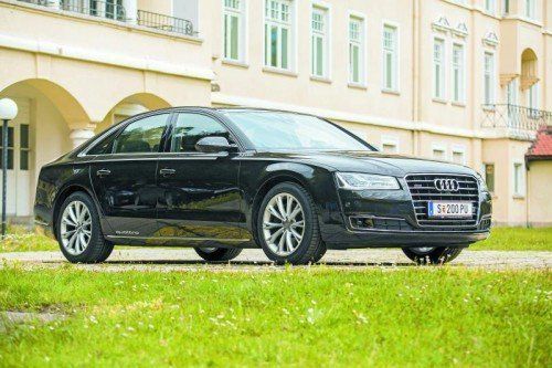 Luxus-Limousine mit vier Ringen: Audi A8 dank Leichtbau und effizientem V6-Diesel mit nur 5,9 Liter Normverbrauch. Fotos: vn/Steurer
