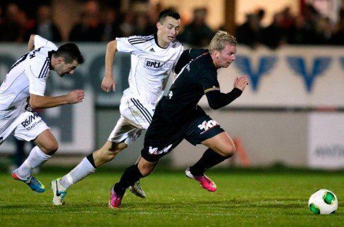 Martin Harrer (r.) trainiert zwar momentan bei Austria Wien, ist aber in Altach immer noch ein Thema. Foto:gepa