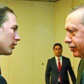 Kurz empfing Erdogan zu „klarem Gespräch“