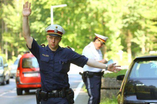 Nach dem Pfingstreiseverkehr kündigt die Polizei auch für die nächsten Tage verstärkte Kontrollen an.  Foto: VN/Hofmeister