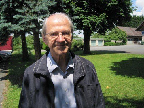 Pater Bernhard Rehm schlug Räubern ein Schnippchen.  Foto: VN/Sohm  