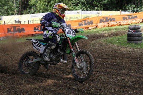 Rene Ratz verbuchte Rang zwei in der Klasse SJMCC 85 ccm und holte die beste Ländle-Platzierung. Foto: schwämmle