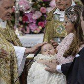 Baby-Prinzessin Leonore in engstem Kreis getauft