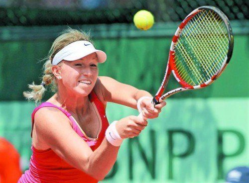 Überraschung nach dem Spiel: Michaella Krajicek. Foto: ap