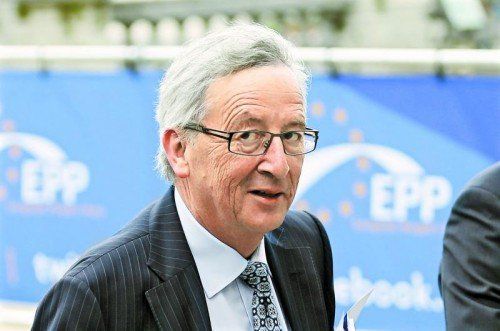 Unterstützung für Juncker aus Österreich. Foto: ap