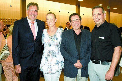 V. l.: People’s AirGroup-Geschäftsführer Armin Unternährer mit Cornelia, Inhaber Markus Kopf sowie Oliver Loacker (Verkauf). Fotos: Franc