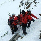 Zwei Alpinisten stürzten in Gletscherspalte