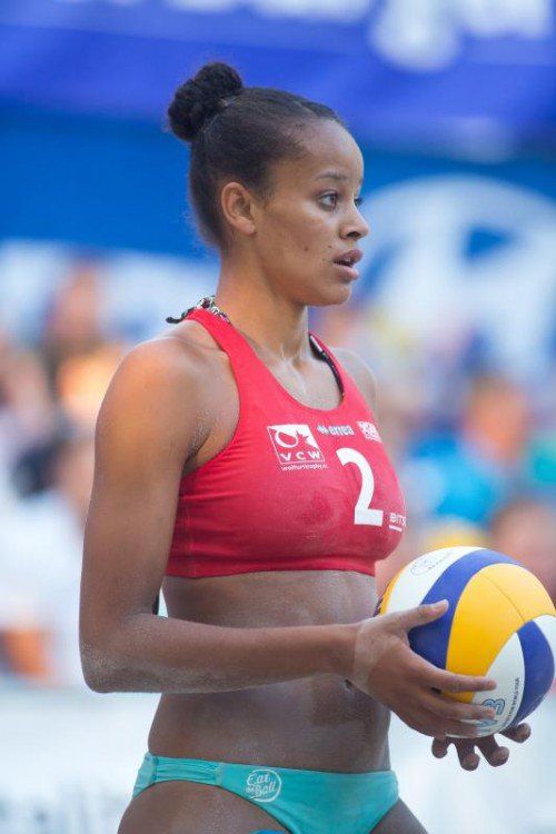 Beachvolleyballerin Lisa Chukwuma. Foto: Steurer