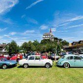 125 Oldtimer rollten für VN-Aktion „Ma hilft“ durchs sonnige Ländle