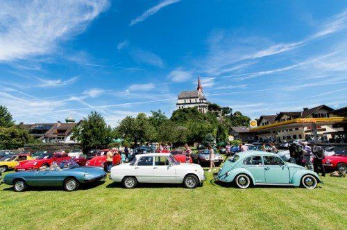 Beim Gasthof Taube wurden die Fahrer mit einer Stärkung erwartet.