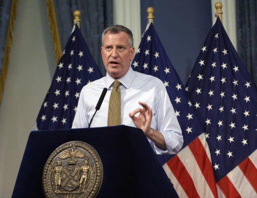 Bill de Blasio ist urlaubsreif. AP