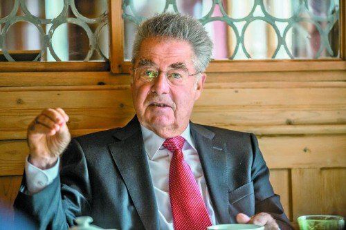 Bundespräsident Heinz Fischer warnt die Regierung: Nächste Wahl werde eine Grundsatzentscheidung für SPÖ und ÖVP. Fotos: VN/Steurer