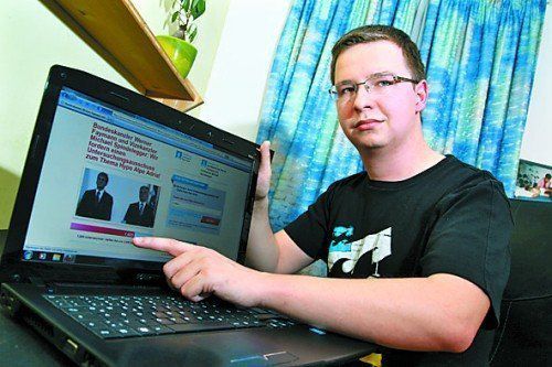 Christoph Konzett sammelte Unterschriften für U-Ausschuss. VN