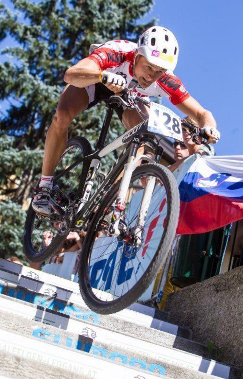 Eliminator-Weltmeister Daniel Federspiel gibt am Samstag ab 20.15 Uhr ein Gastspiel beim Harder Nightrace im Stedepark. Foto: APA
