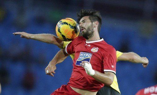 Daniel Segovia erzielte den Treffer für St. Pölten beim 1:2 in der Europa-League-Qualifikation gegen Bate Plowdiw. Foto: apa