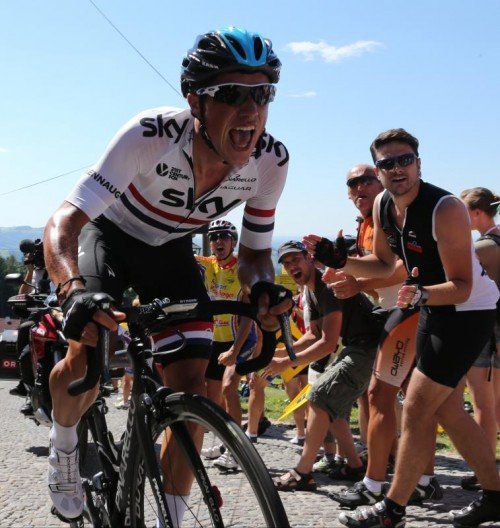 Der britische Meister Peter Kennaugh setzte sich auf dem drei Kilometer langen Schlussanstieg ab. Foto: gepa