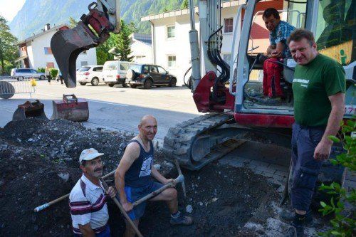 Die Arbeiten am Wasserleitungsnetz stehen vor dem Abschluss.