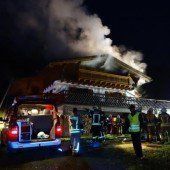 Ferienhaus in Flammen