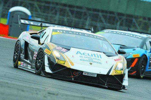 Erfolgreiche Ausfahrt von Sandro Bickel: in Spa holte sich der Oberländer in der Lamborghini Supertrofeo im ersten Rennen den Sieg. Foto: Hm